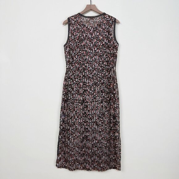 Anthropologie Corey Lynn Calter Sequined Swing Midi Maxi Dress NYE Wedding Guest - Picture 9 of 10